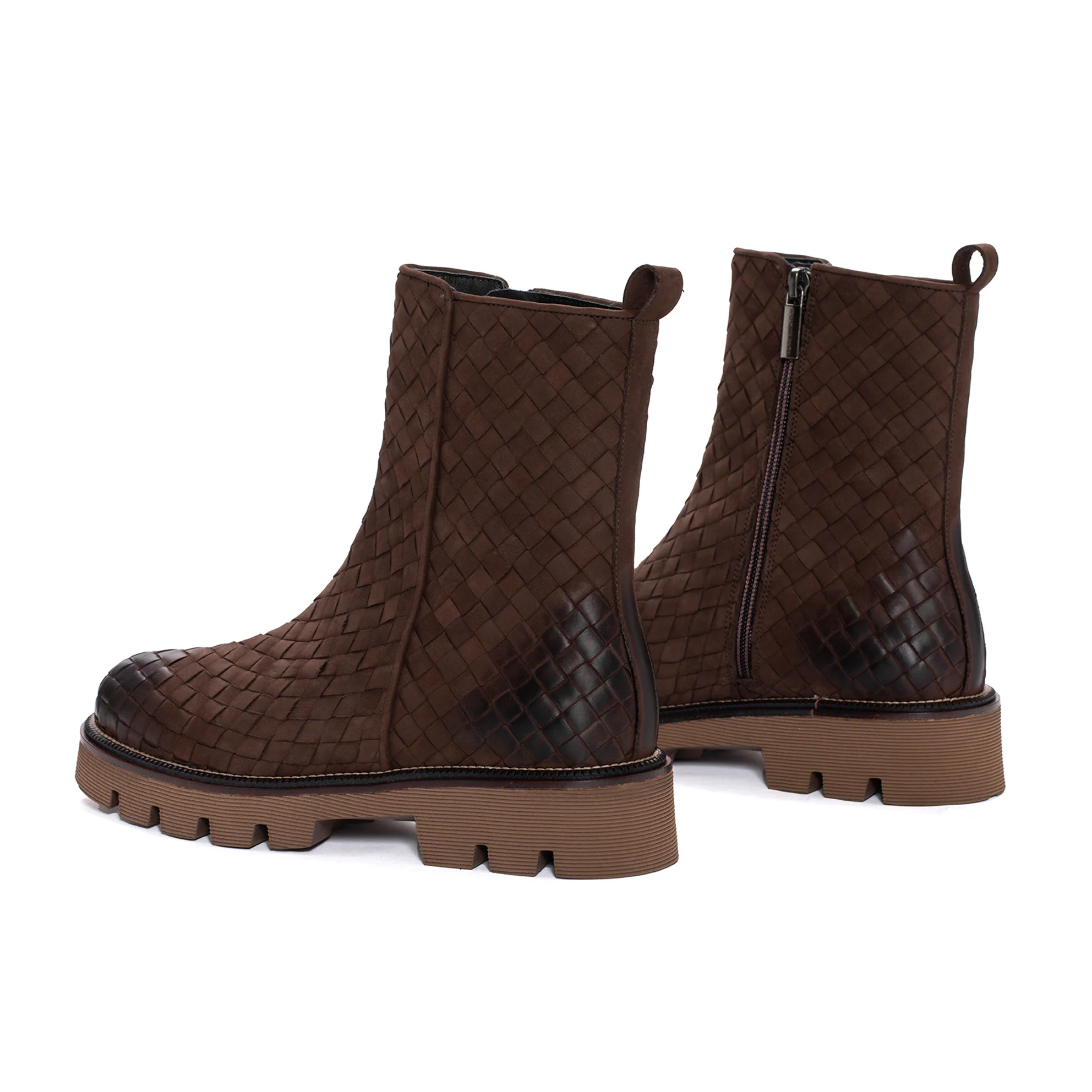 BOTIN PLATAFORMA JENNY TRENZADO 10 MM EBANO - Image 3