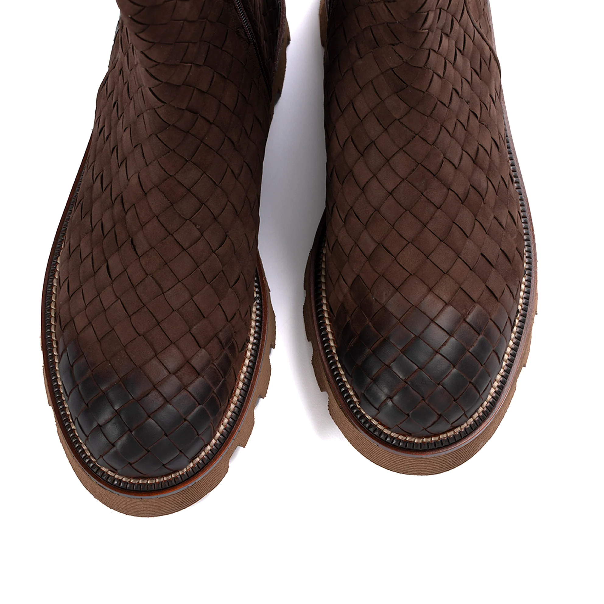 BOTIN PLATAFORMA JENNY TRENZADO 10 MM EBANO - Image 4