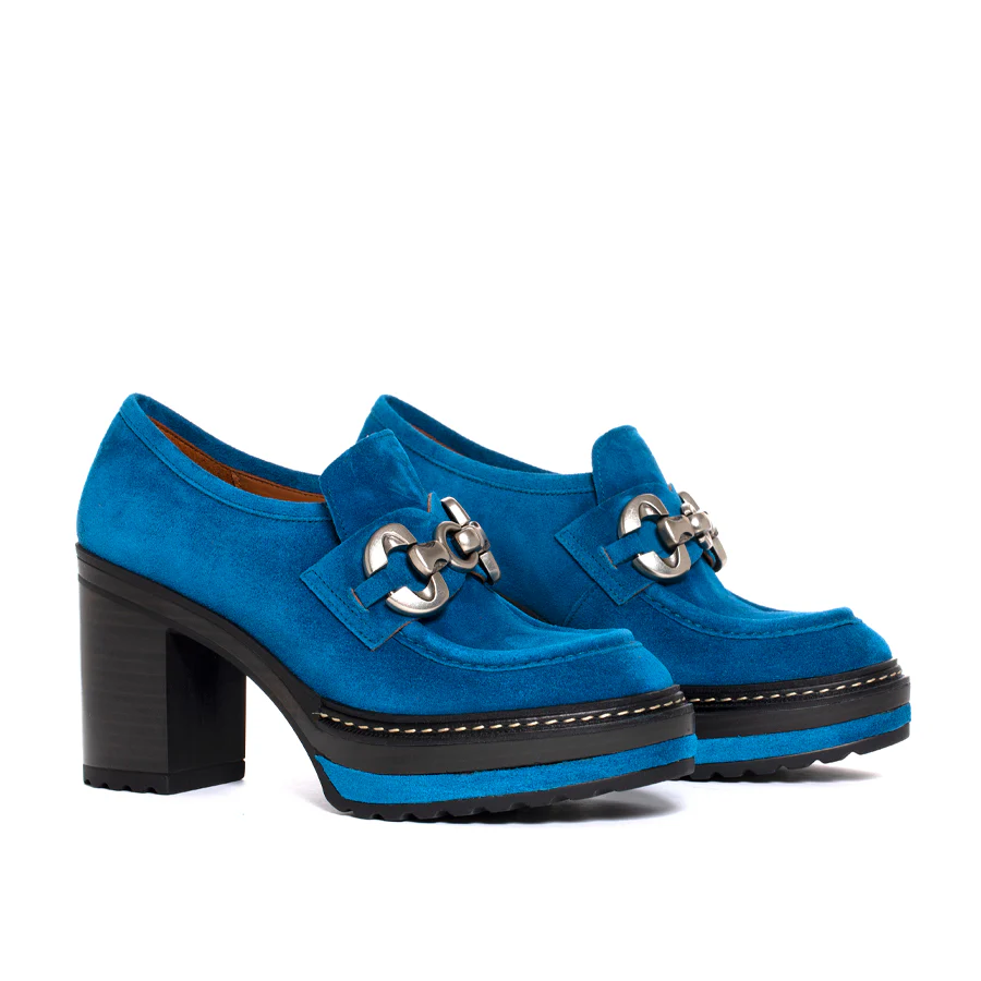 ZAPATO TACON OLIVIA VELOUR ROYAL - Image 2