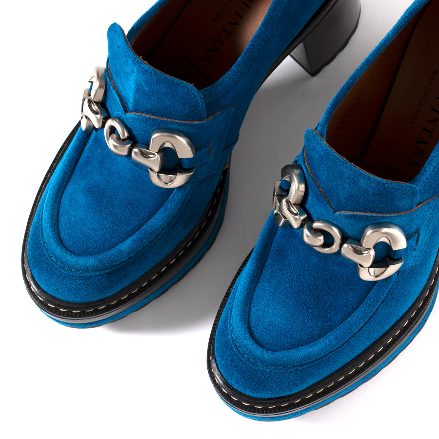 ZAPATO TACON OLIVIA VELOUR ROYAL - Image 4