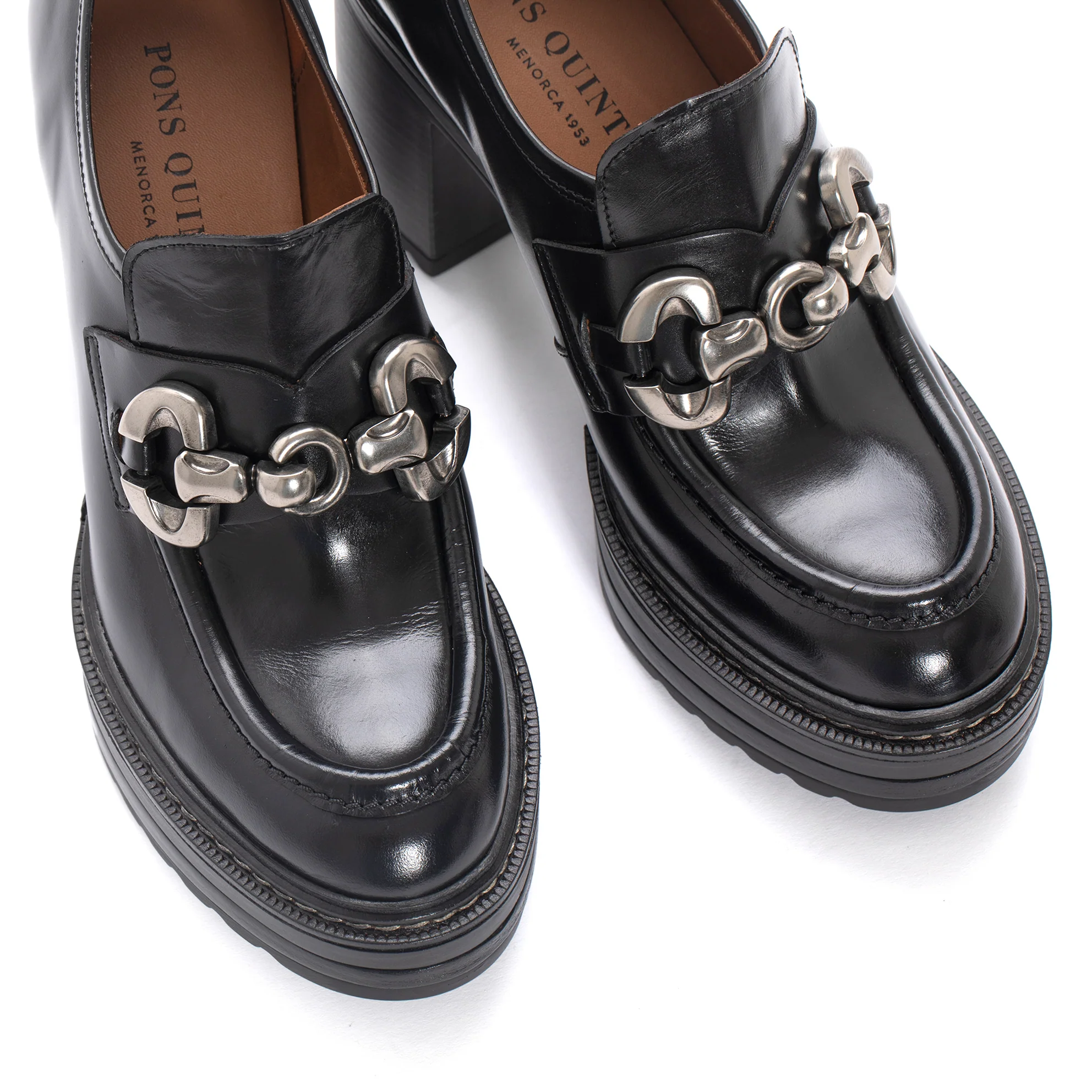 ZAPATO TACON OLIVIA BRANCH NEGRO - Image 3