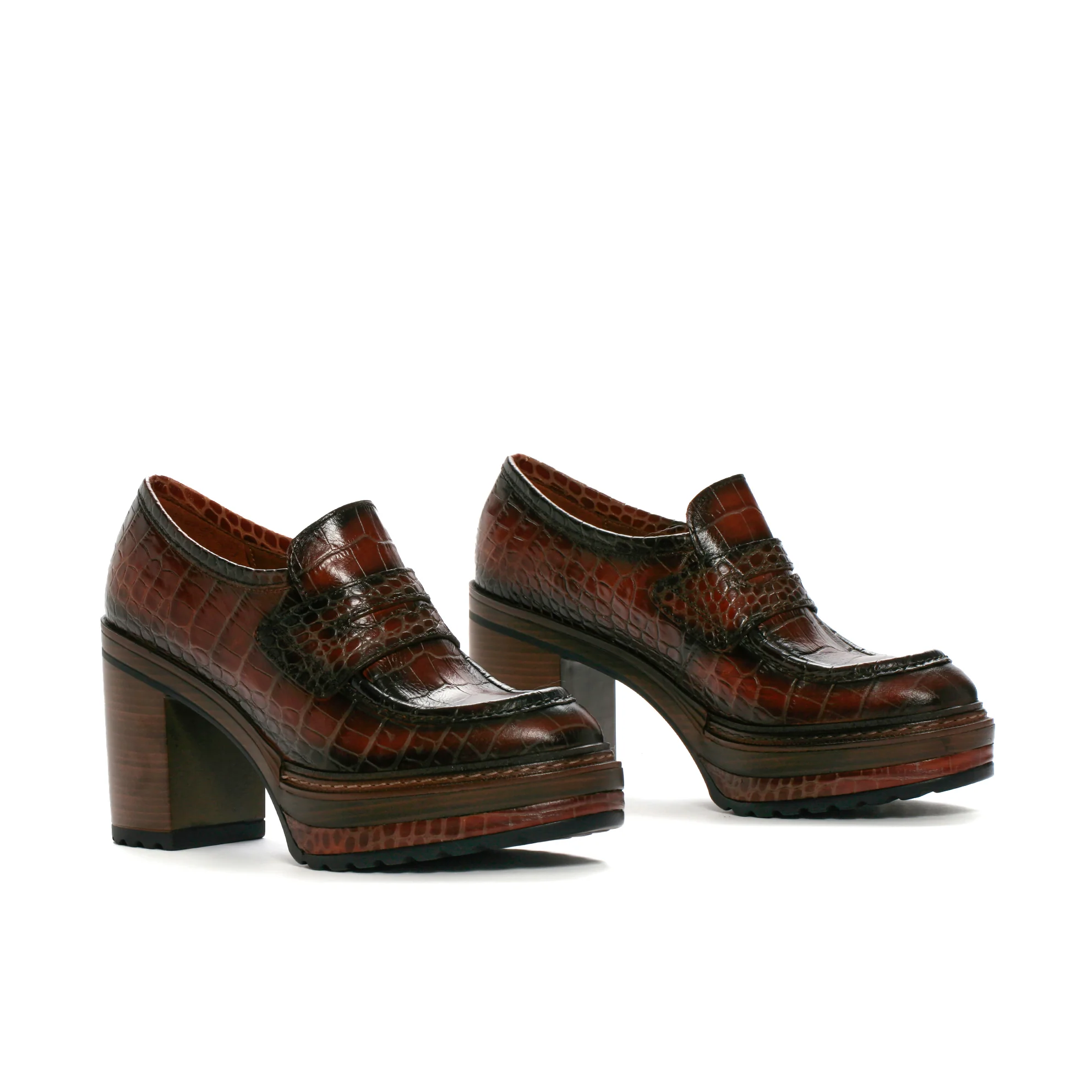 ZAPATO TACON OLIVIA COCONUT CUERO - Image 2