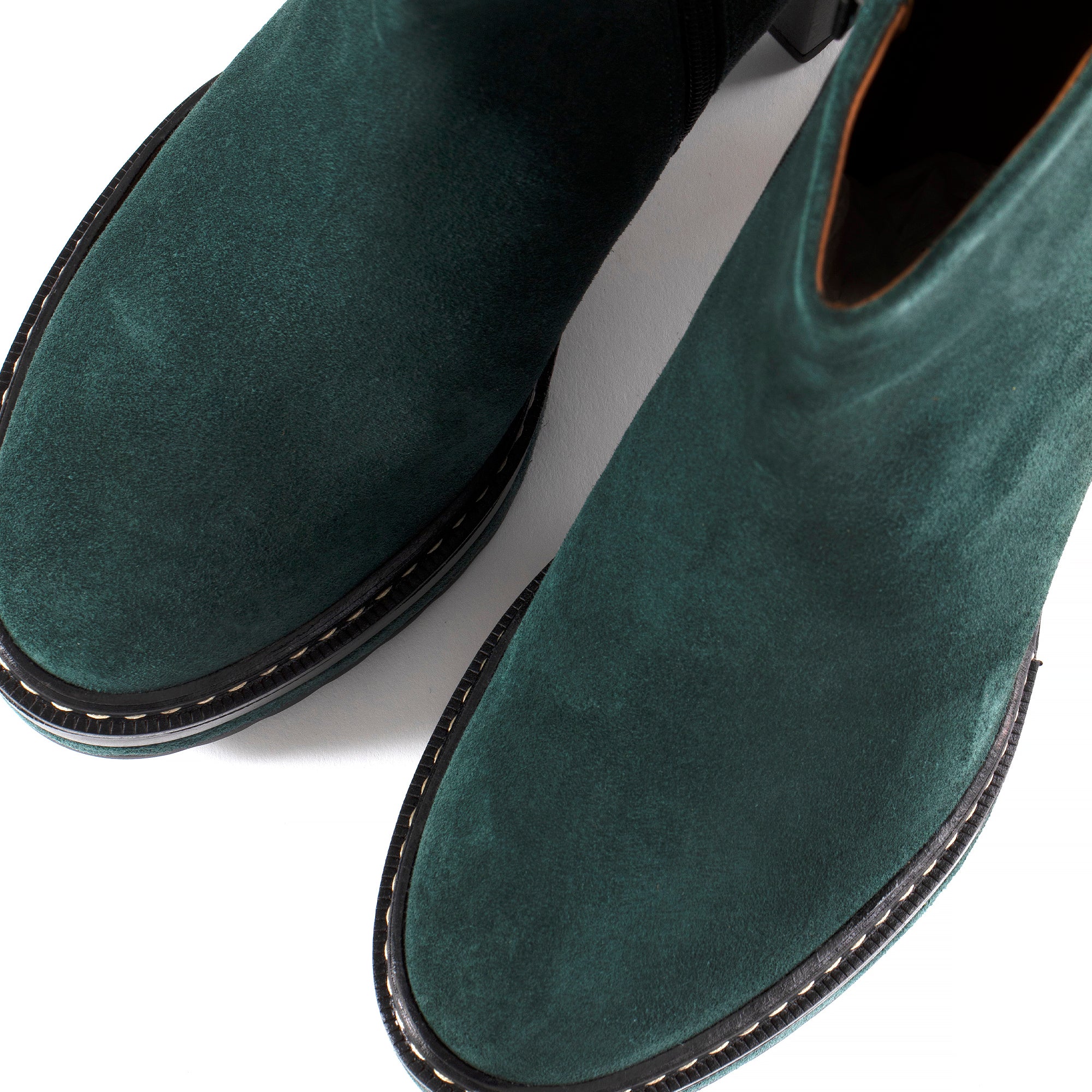 BOTIN TACON OLIVIA VELOUR PETROLEO - Image 4