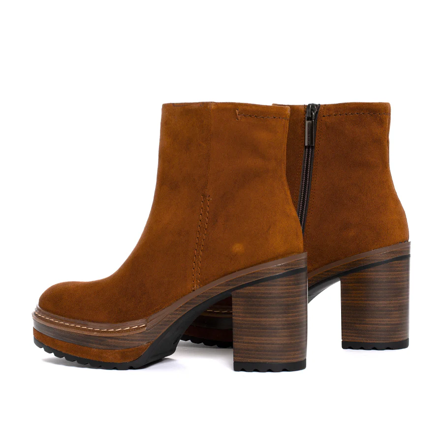 BOTIN TACON OLIVIA VELOUR CUERO - Image 3