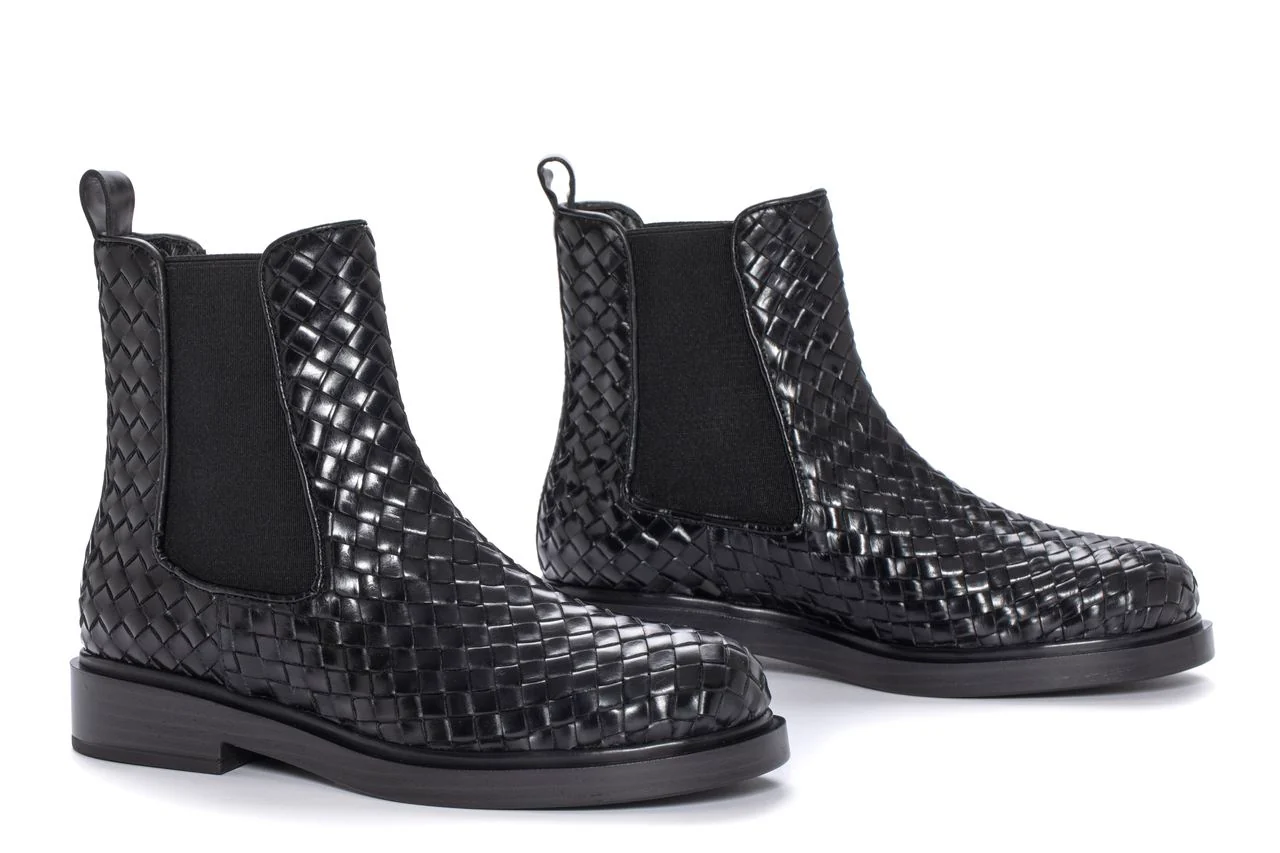 BOTIN PLANO SELINE TRENZADO 8MM NEPAL NEGRO - Image 3