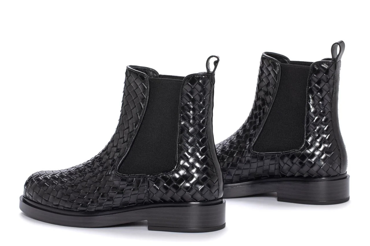 BOTIN PLANO SELINE TRENZADO 8MM NEPAL NEGRO - Image 4