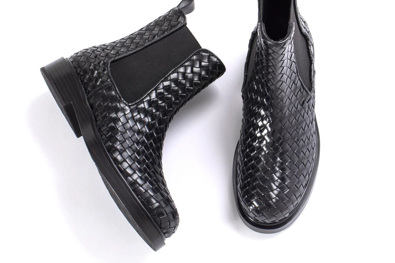 BOTIN PLANO SELINE TRENZADO 8MM NEPAL NEGRO - Image 5