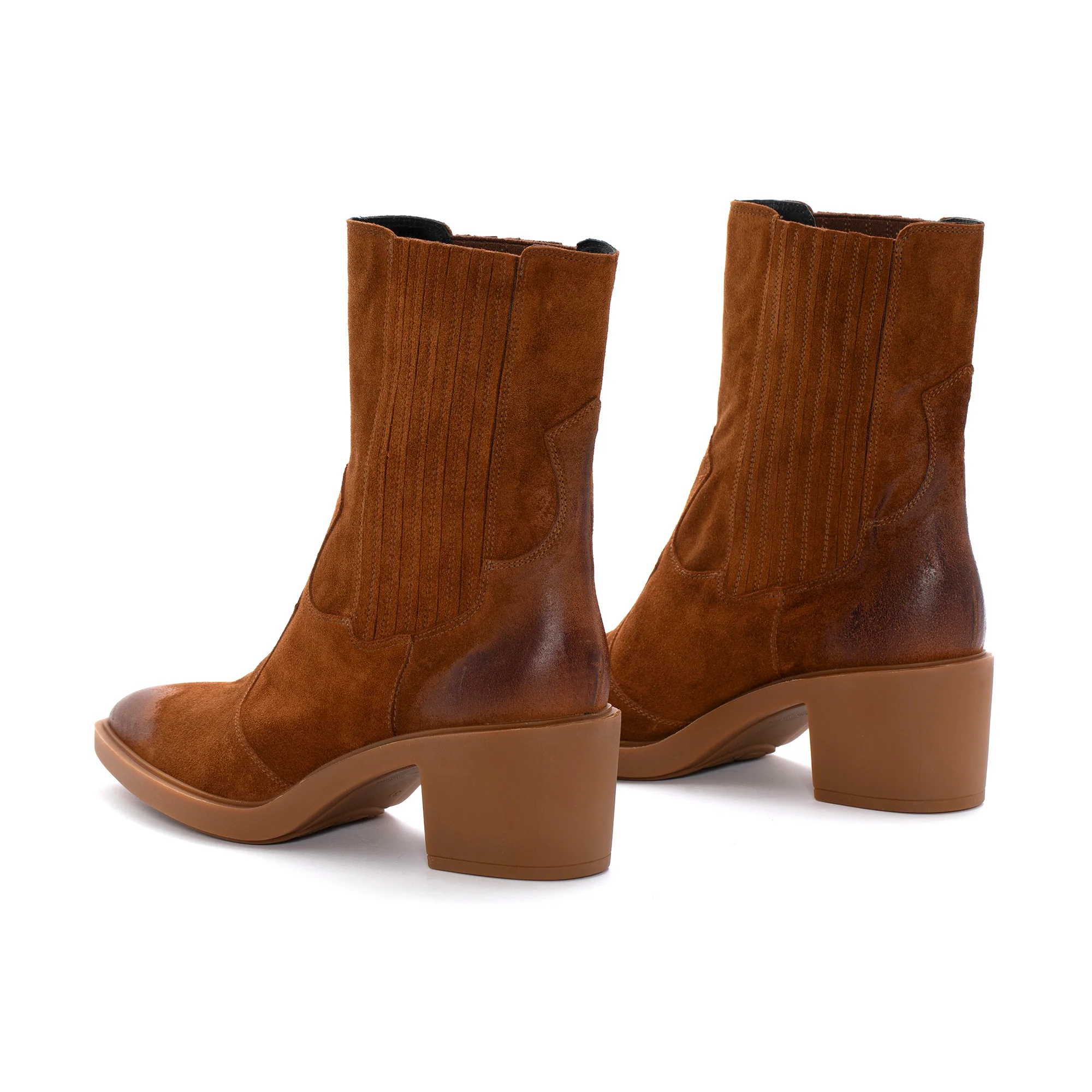 BOTIN COWBOY MARIAN VELOUR CUERO - Image 3