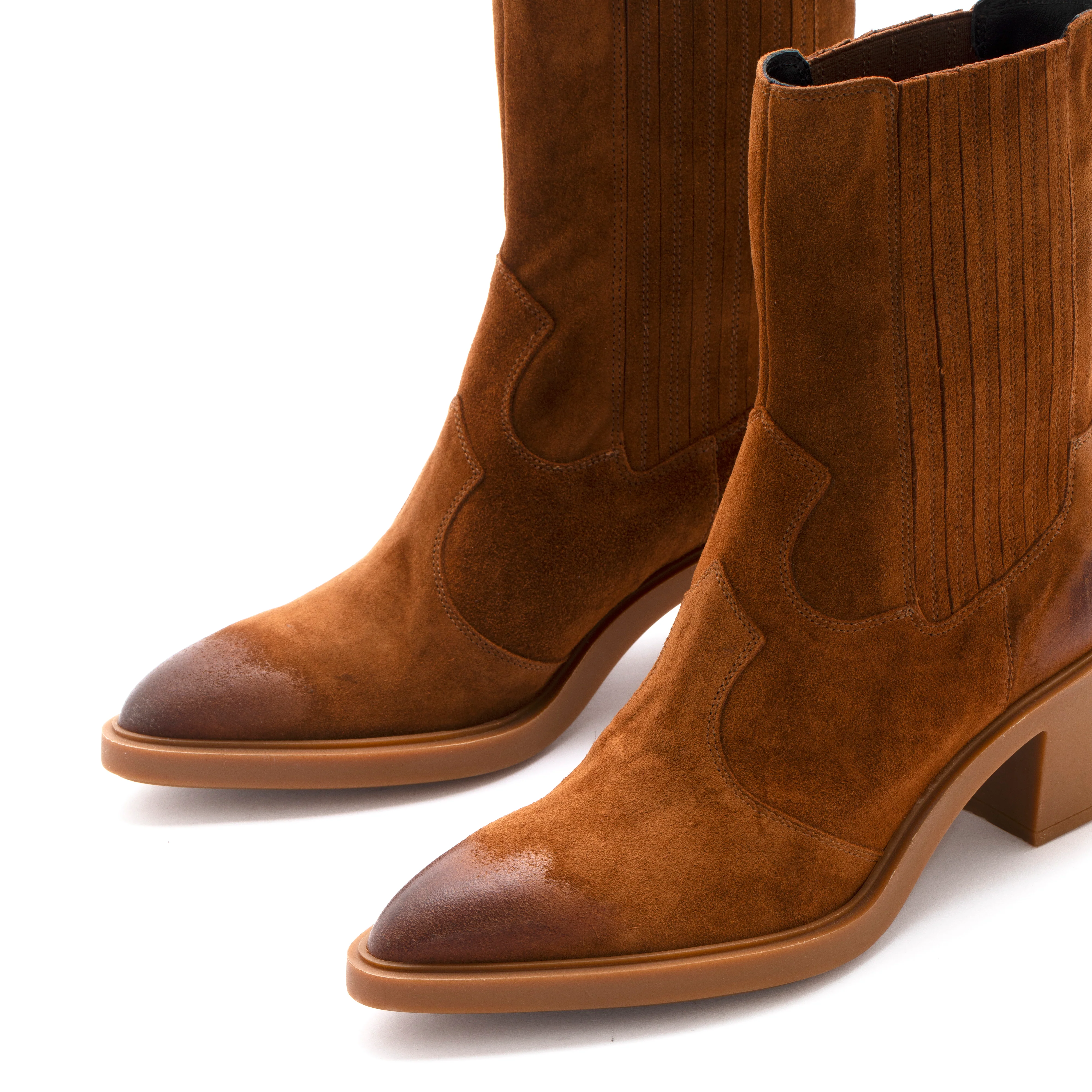 BOTIN COWBOY MARIAN VELOUR CUERO - Image 4