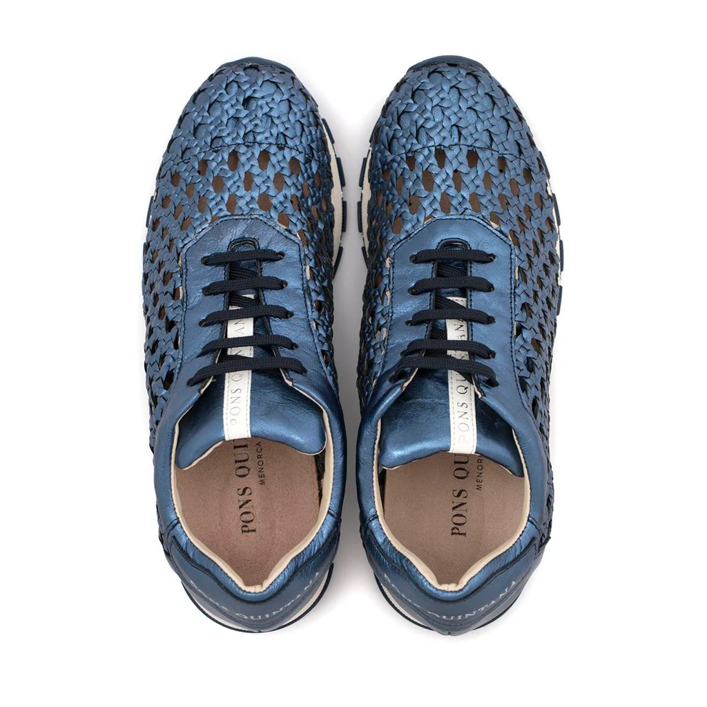 ZAPATILLA DEPORTIVA MANDY METAL AZZURRO - Image 4