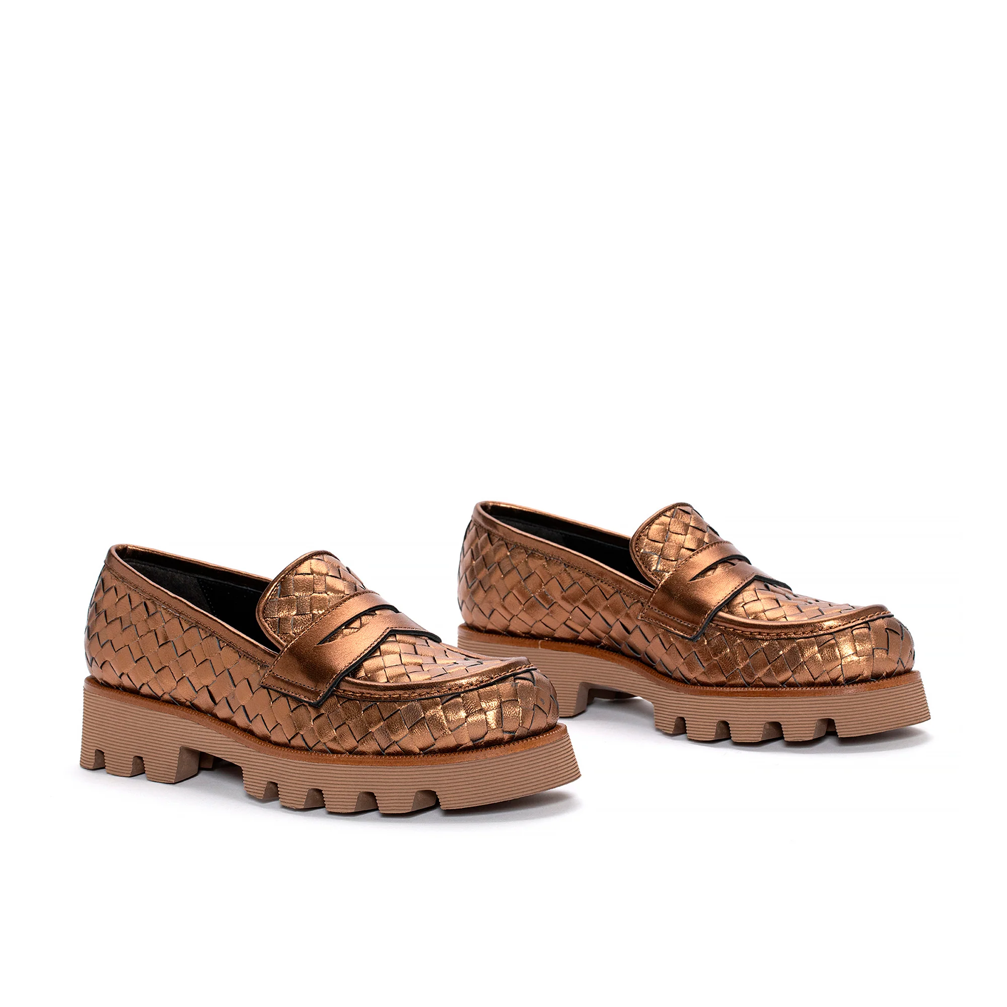 MOCASIN JENNY TRENZADO 10 MM BRONCE - Image 3