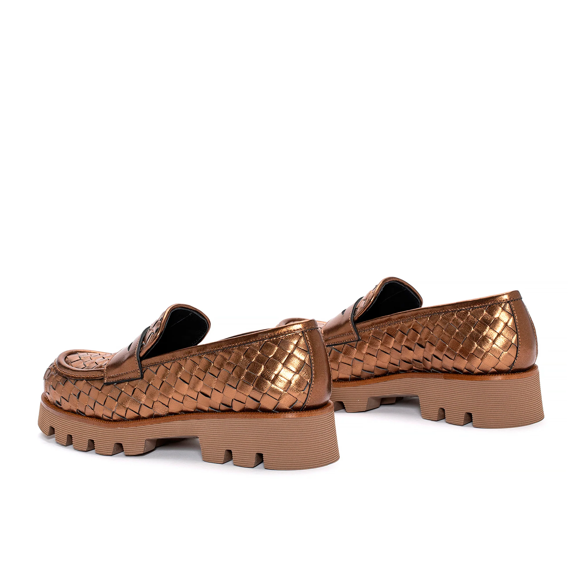MOCASIN JENNY TRENZADO 10 MM BRONCE - Image 4