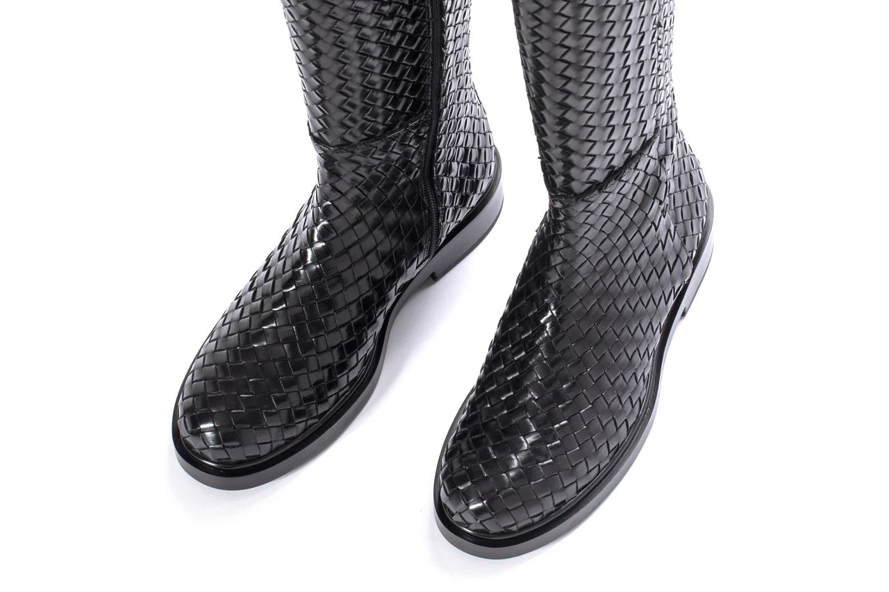 BOTA SELINE TRENZADO 8 MM NEPAL NEGRO - Image 4