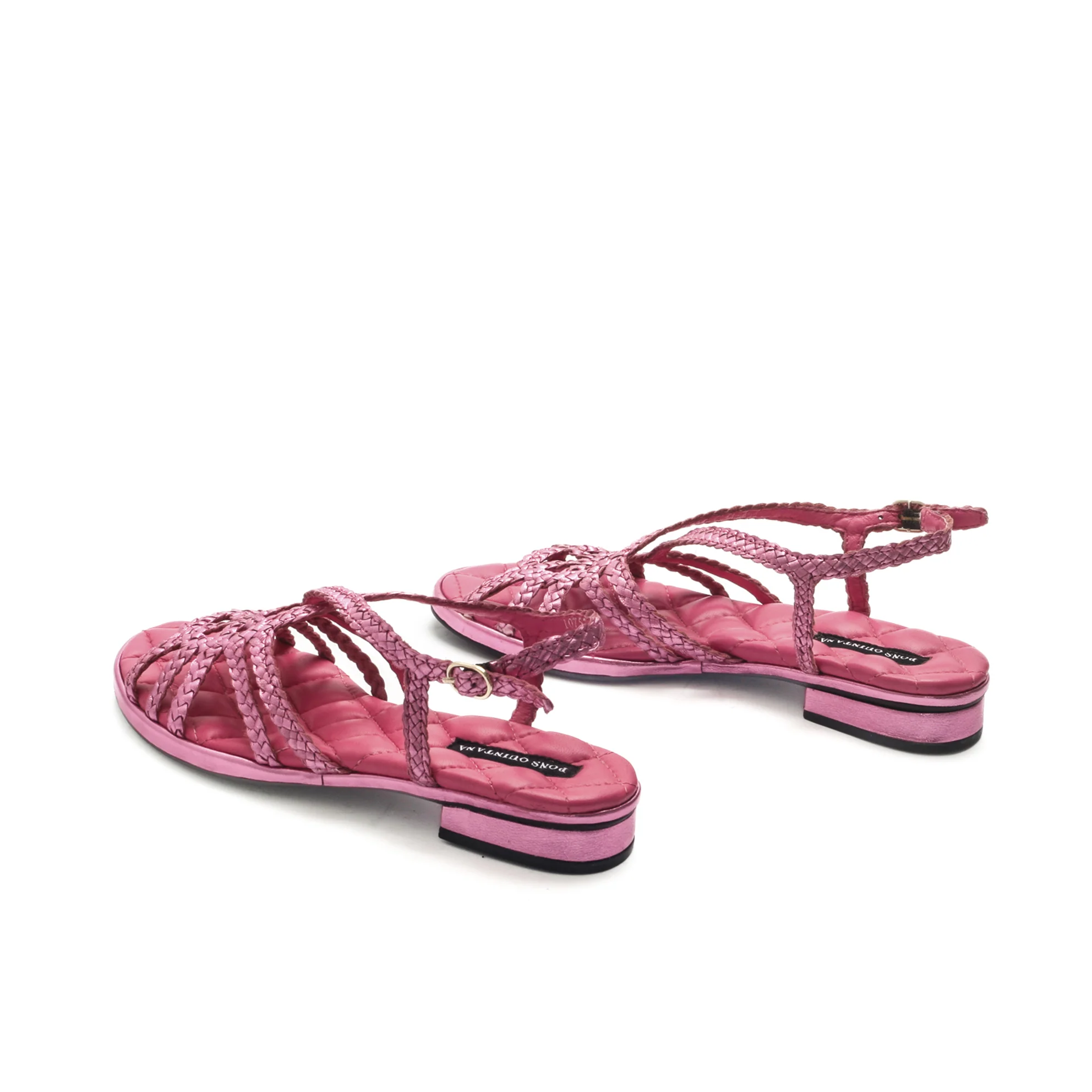 SANDALIA PLANA DIANA METAL MALVA - Image 3