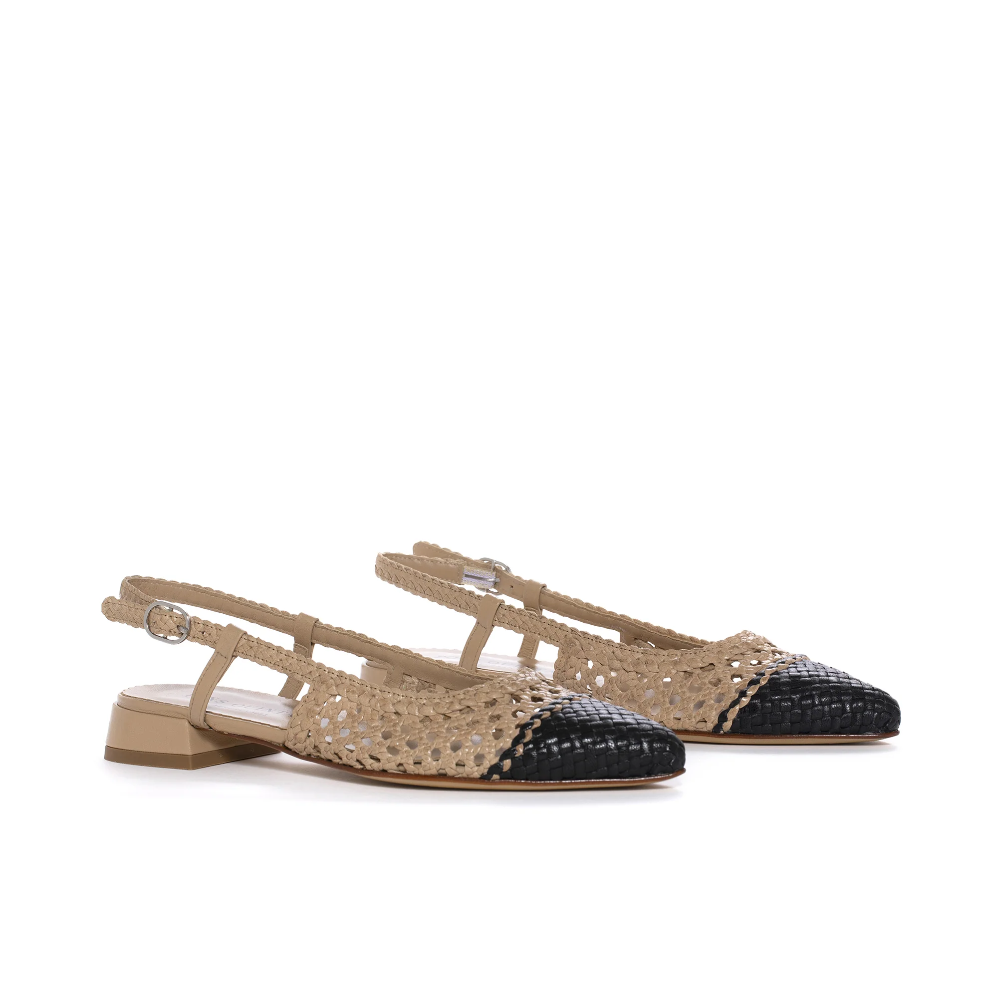 SANDALIA PLANA SONIA NEGRO-TAUPE - Image 3