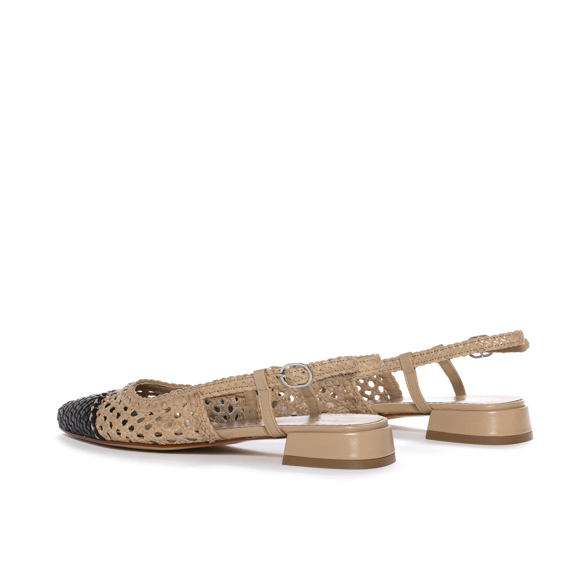 SANDALIA PLANA SONIA NEGRO-TAUPE - Image 4