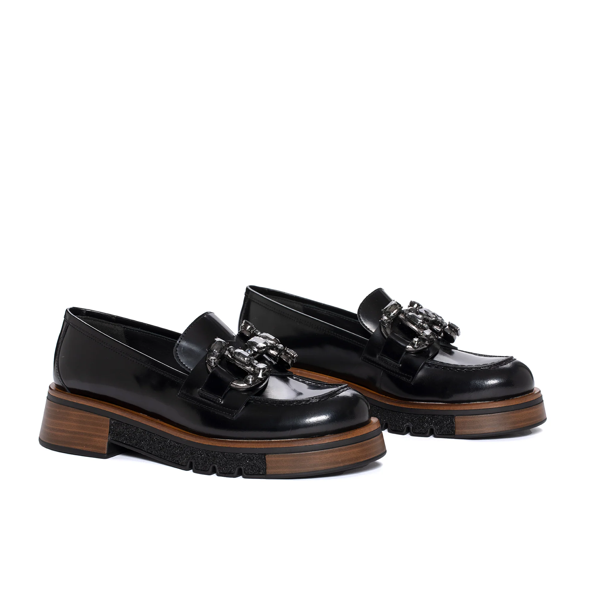 MOCASIN MALI SPAZZOLATO NEGRO - Image 3