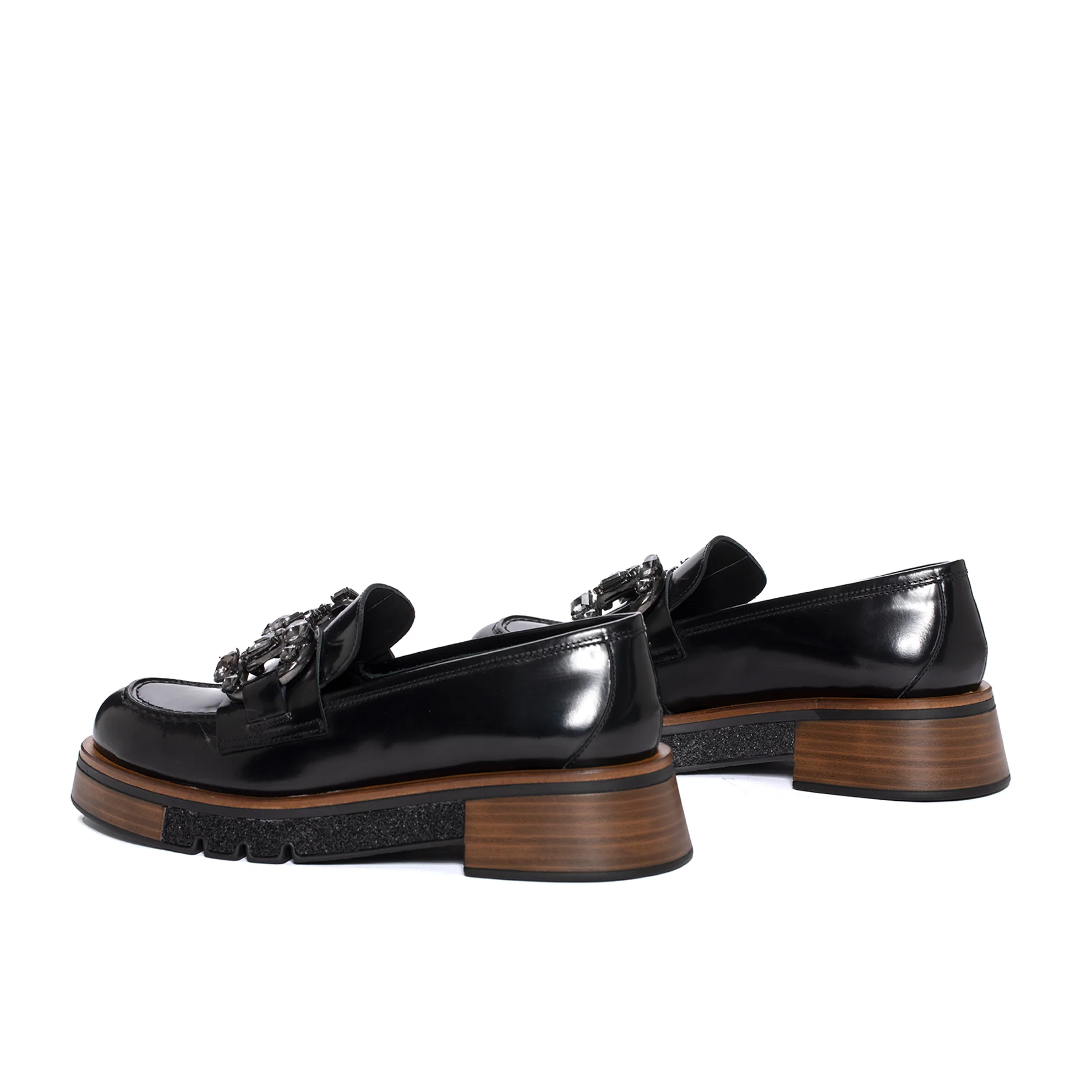 MOCASIN MALI SPAZZOLATO NEGRO - Image 4