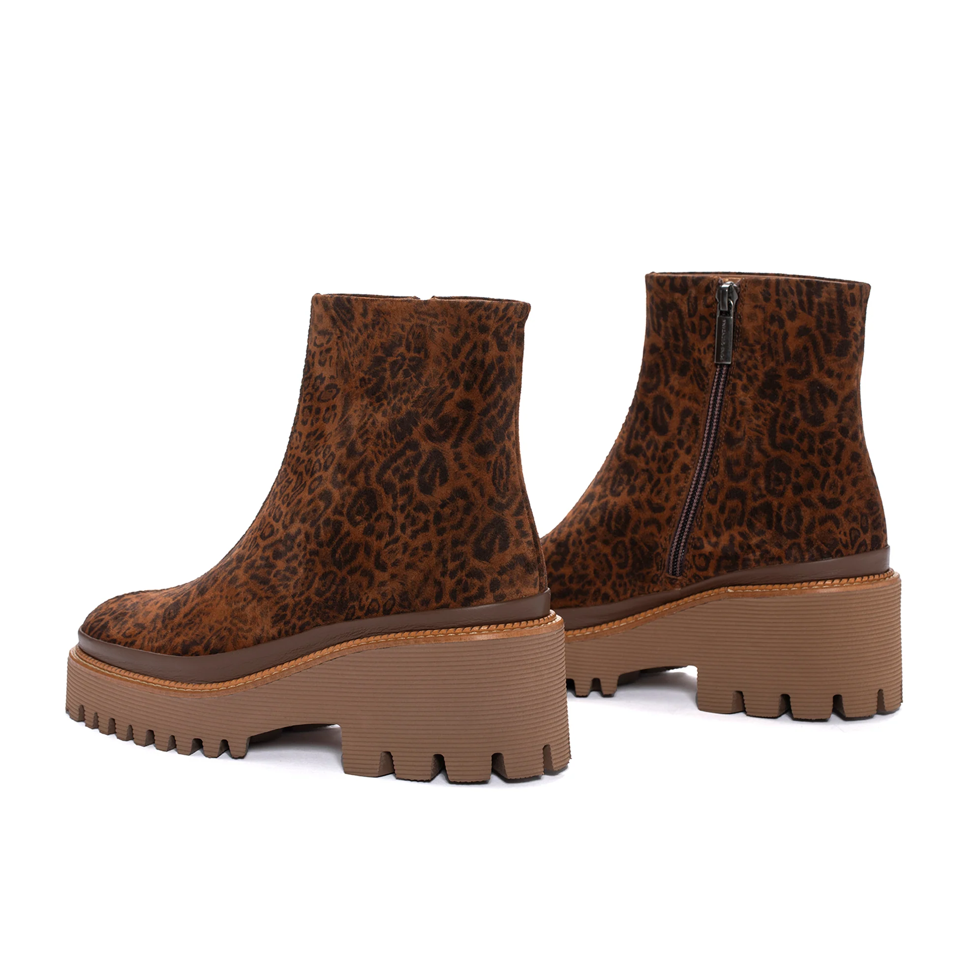 BOTIN PLATAFORMA CARMEN LEOPARDINO CUERO - Image 5