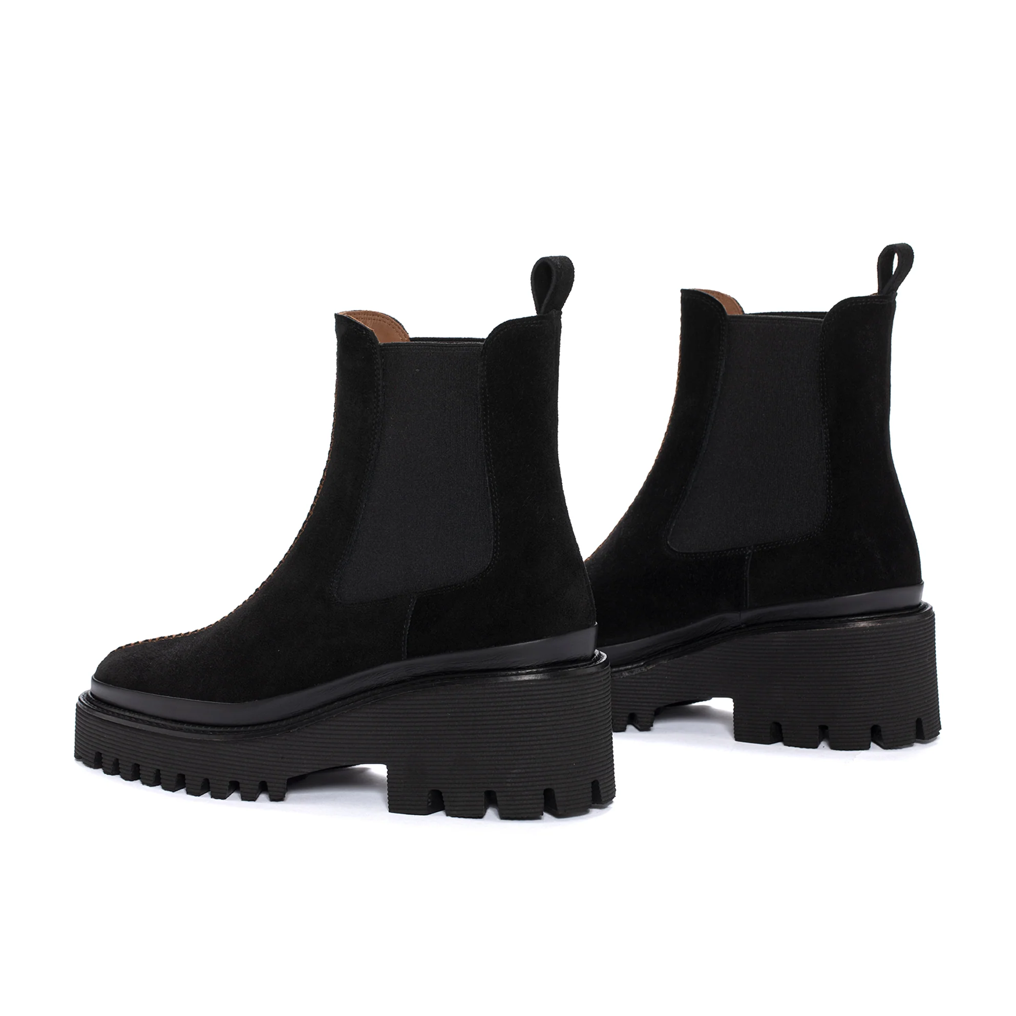 BOTIN PLATAFORMA CARMEN VELOUR NEGRO - Image 4