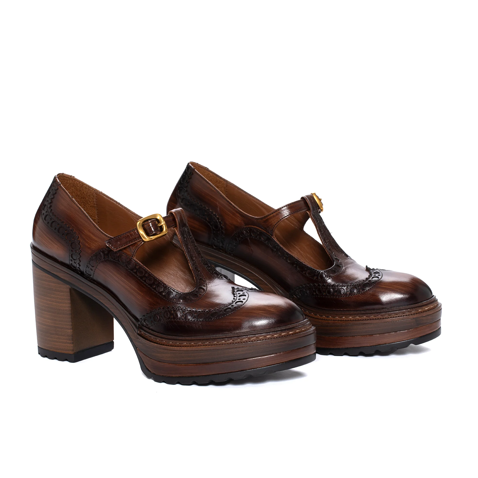 ZAPATO TACON OLIVIA BRANCH TOFFE - Image 3