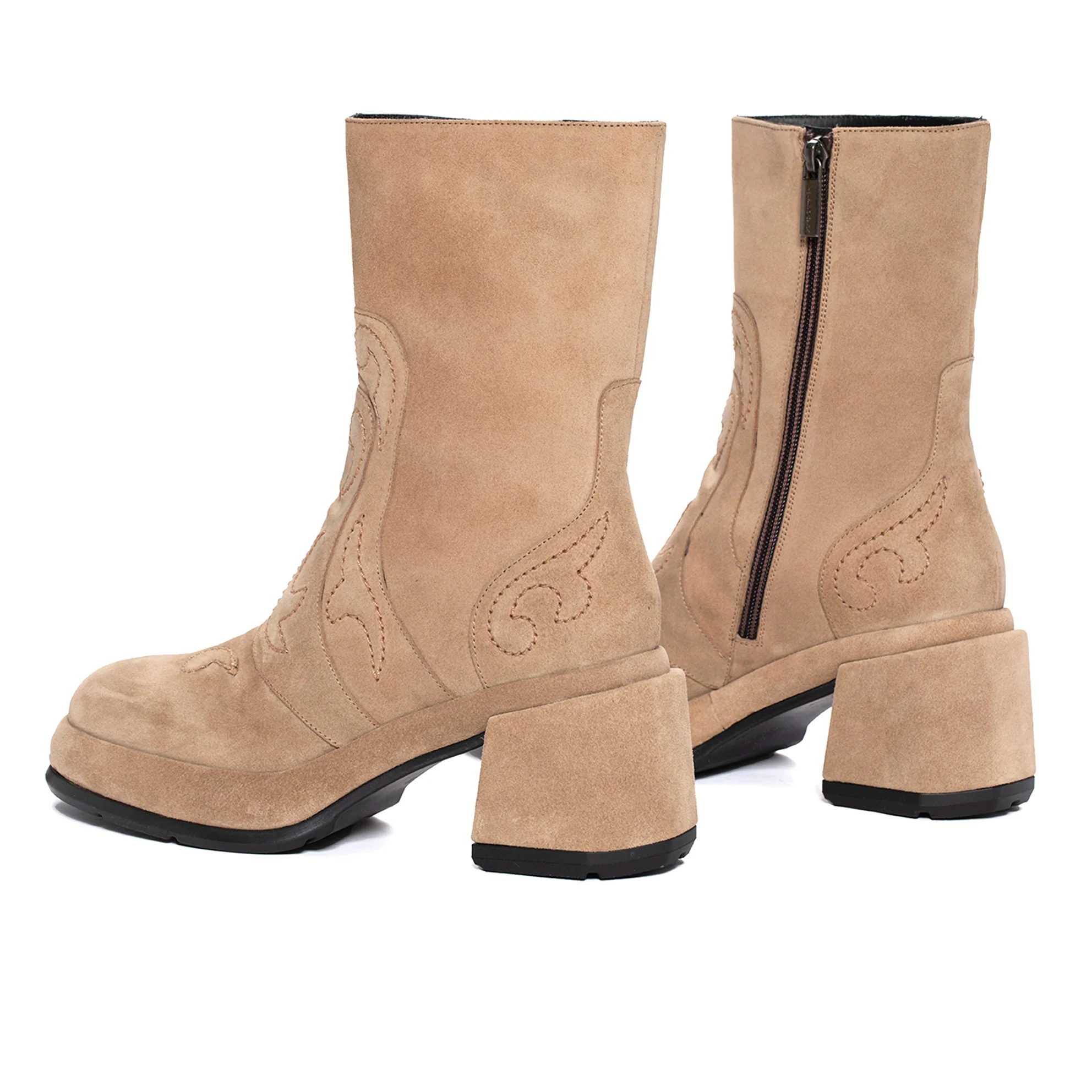 BOTIN TACON LAURA VELOUR CAMEL - Image 4
