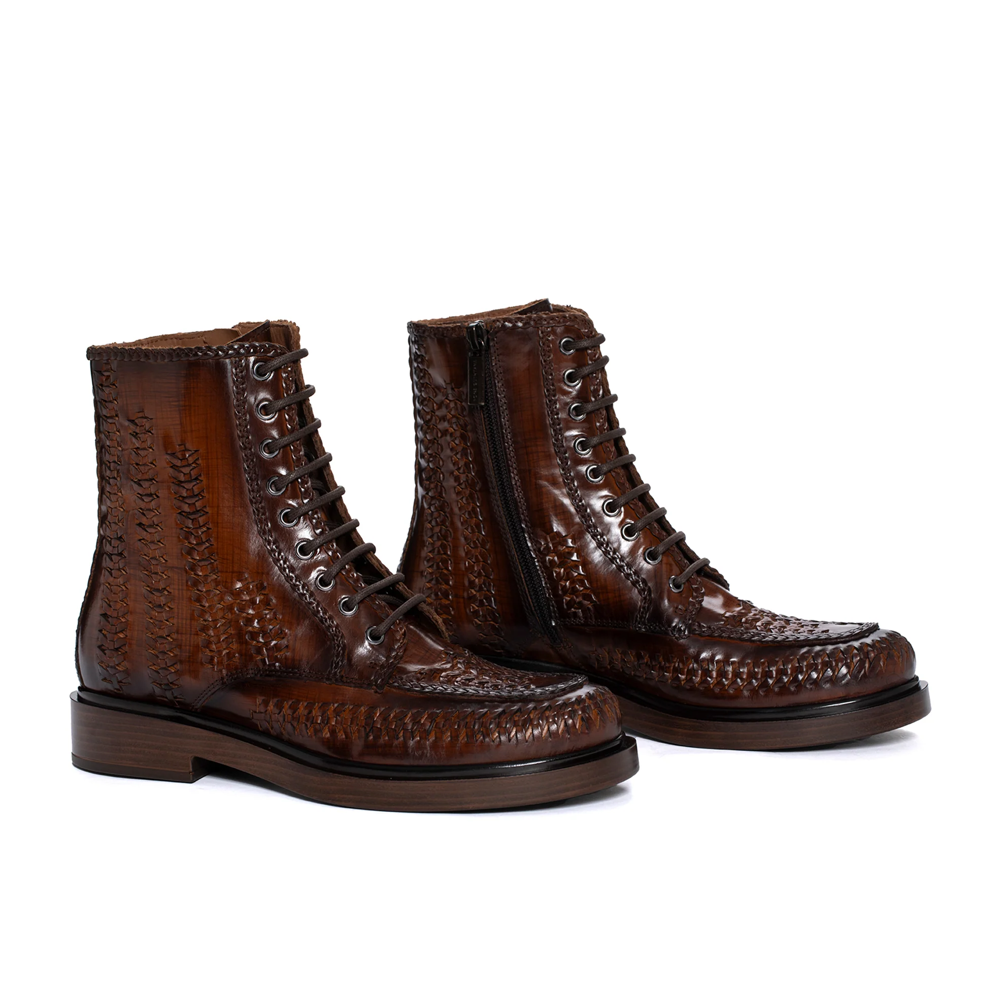 BOTIN PLANO SELINE TRENZADO 10MM LEGNO - Image 3