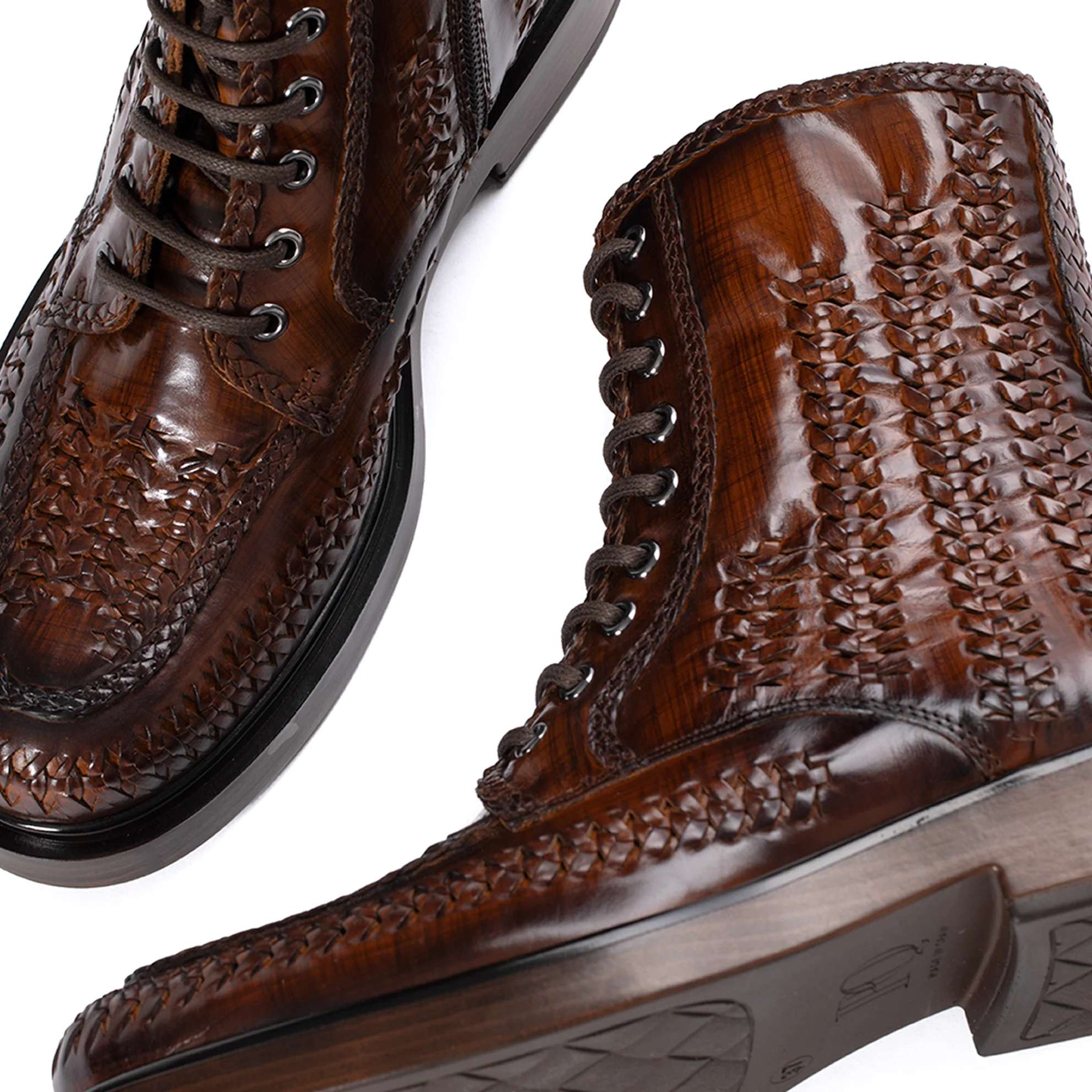 BOTIN PLANO SELINE TRENZADO 10MM LEGNO - Image 5