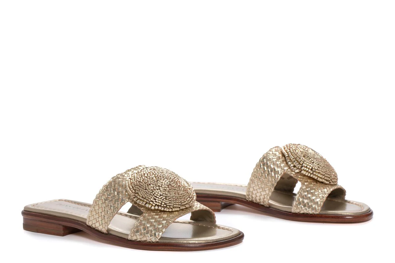 SANDALIA PLANA TINA METAL PLATINO - Image 3