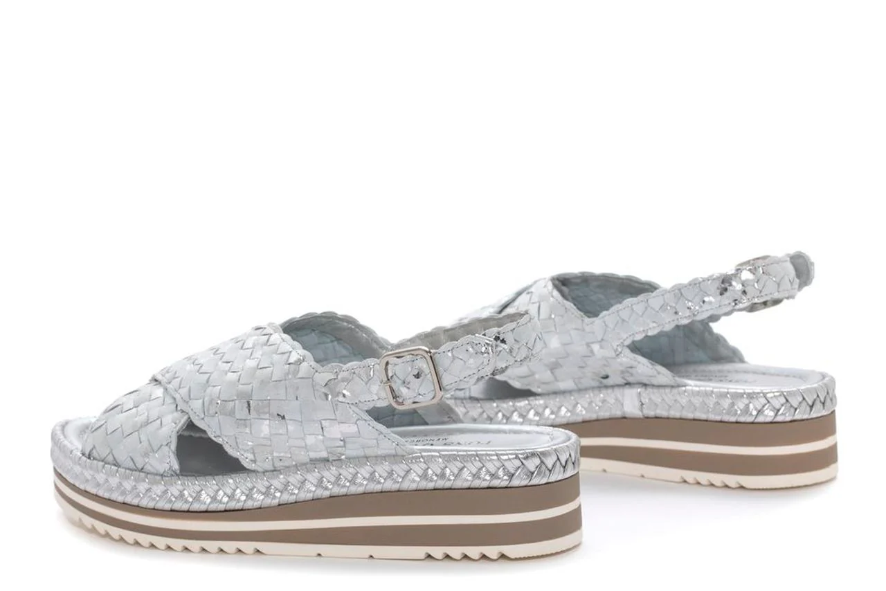 SANDALIA PLATAFORMA MILAN BLANCO - Image 3