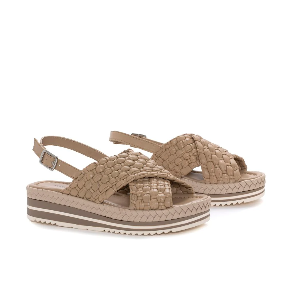 SANDALIA PLATAFORMA MILAN TAUPE - Image 2