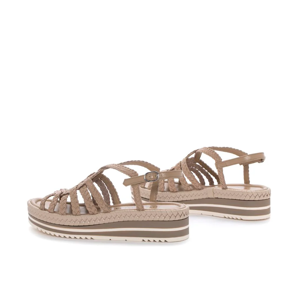 SANDALIA PLATAFORMA MILAN TAUPE - Image 3