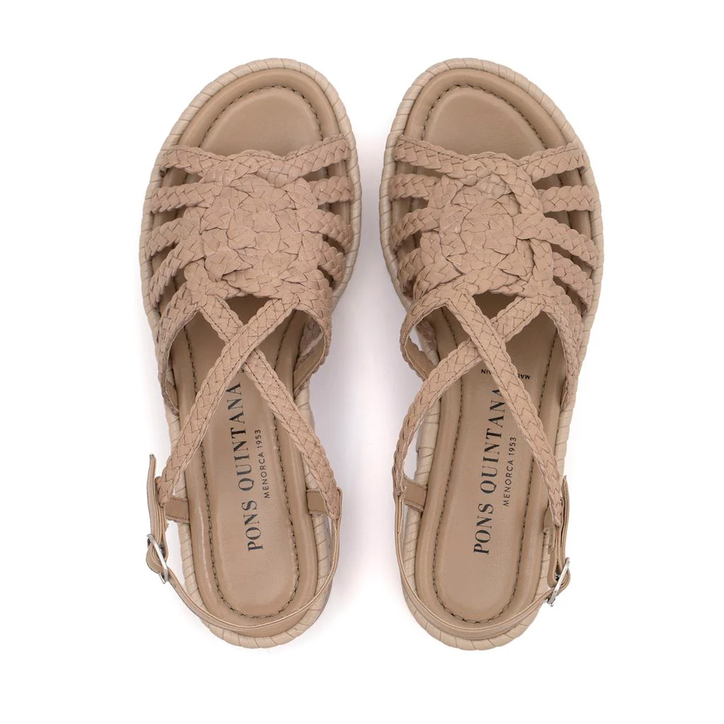 SANDALIA PLATAFORMA MILAN TAUPE - Image 4