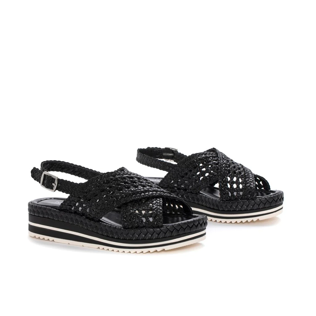 SANDALIA PLATAFORMA MILAN NEGRO - Image 2