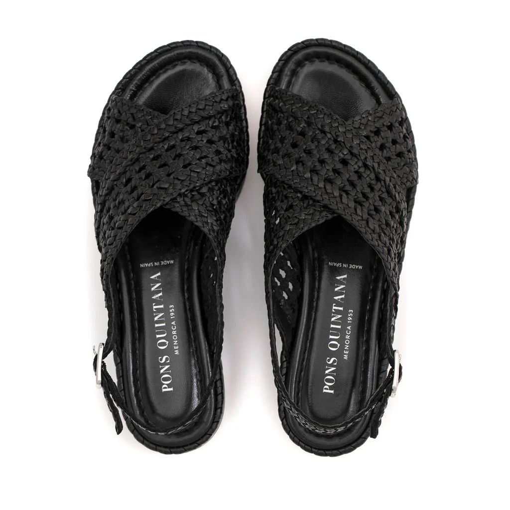 SANDALIA PLATAFORMA MILAN NEGRO - Image 4