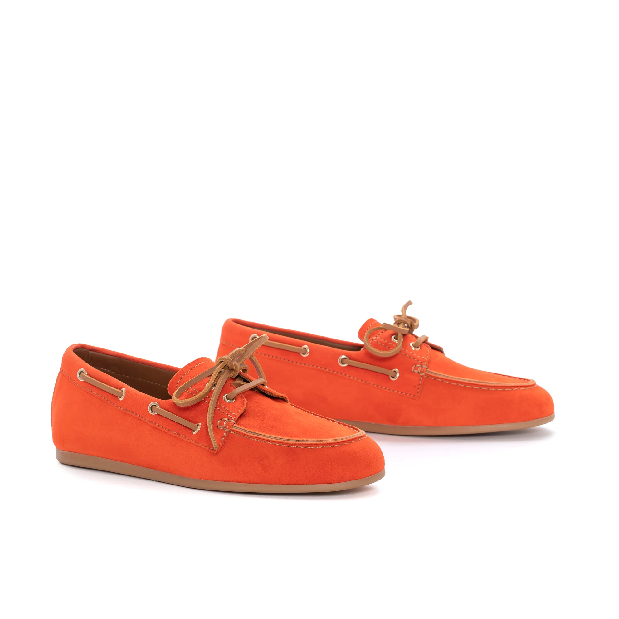 MOCASIN NAUTICO LINA ANTE MANDARINA - Image 3