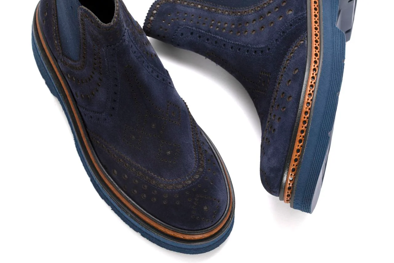 BOTIN PLATAFORMA YANNY VELOUR OCEANO - Image 4