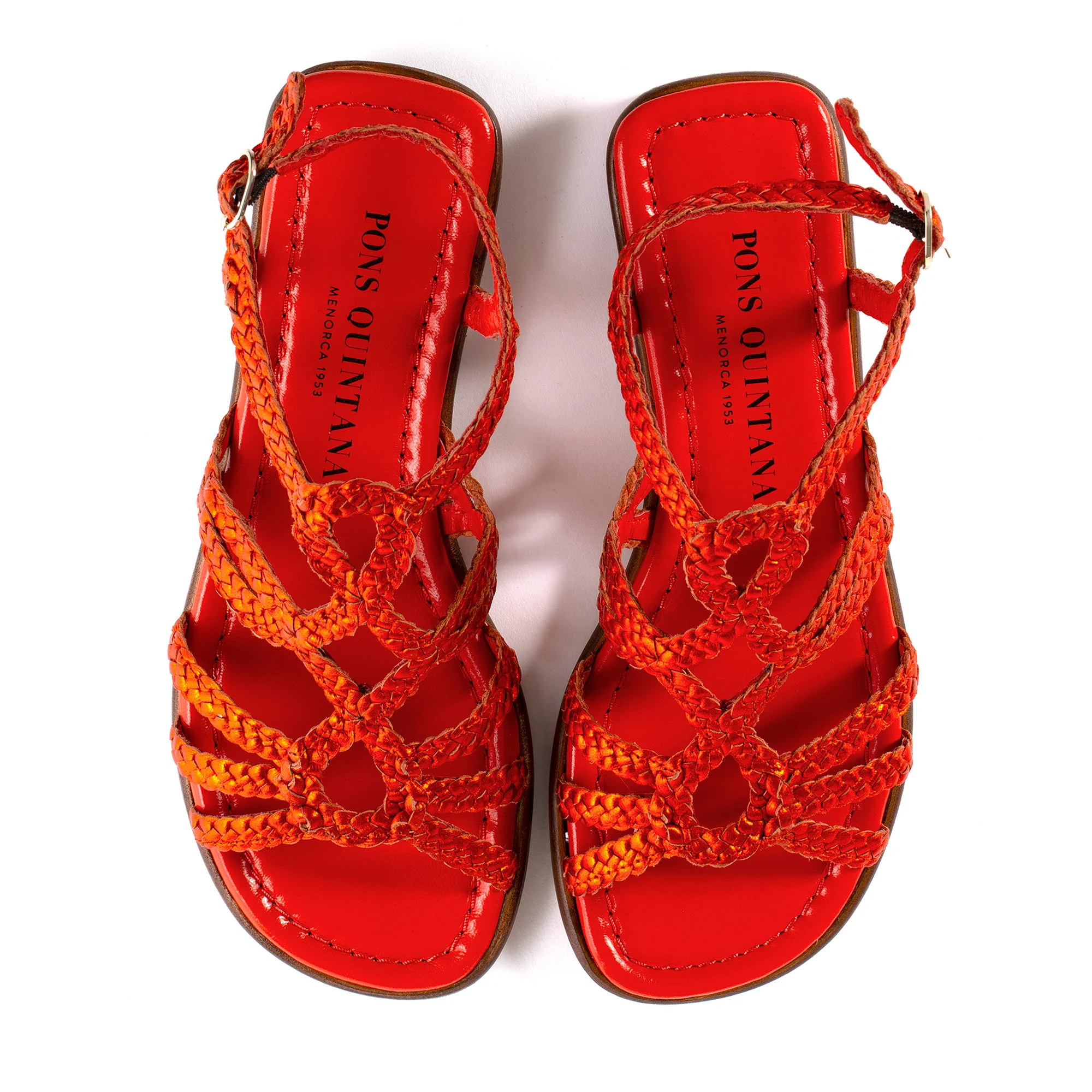 SANDALIA PLANA TINA METAL ORANGE - Image 4