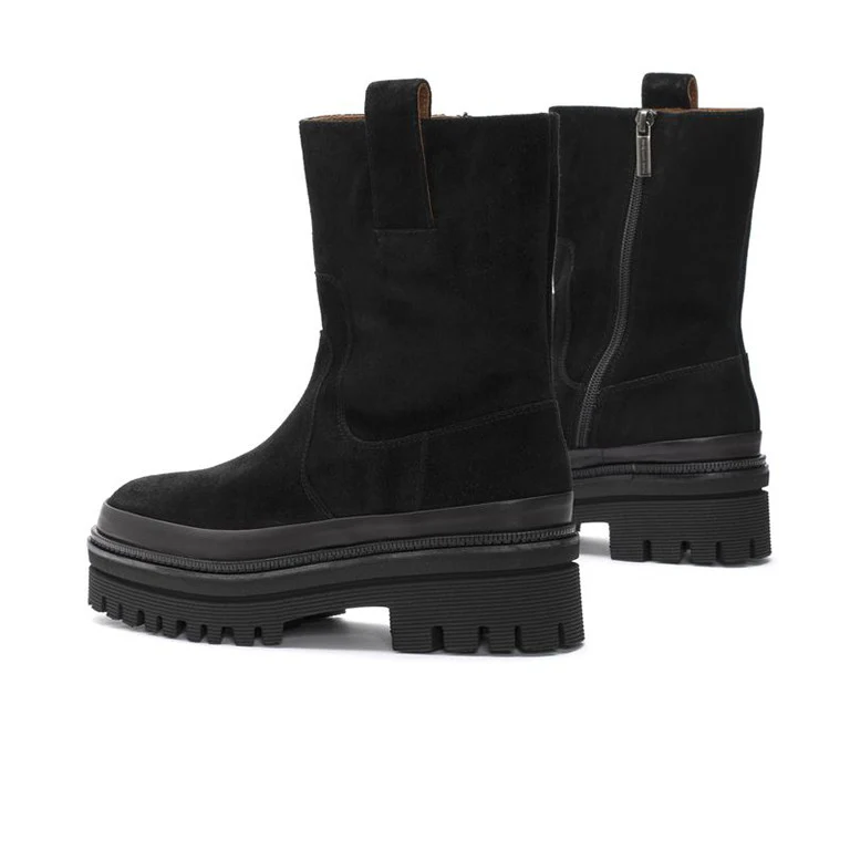 BOTIN PLATAFORMA ROMINA VELOUR NEGRO - Image 3
