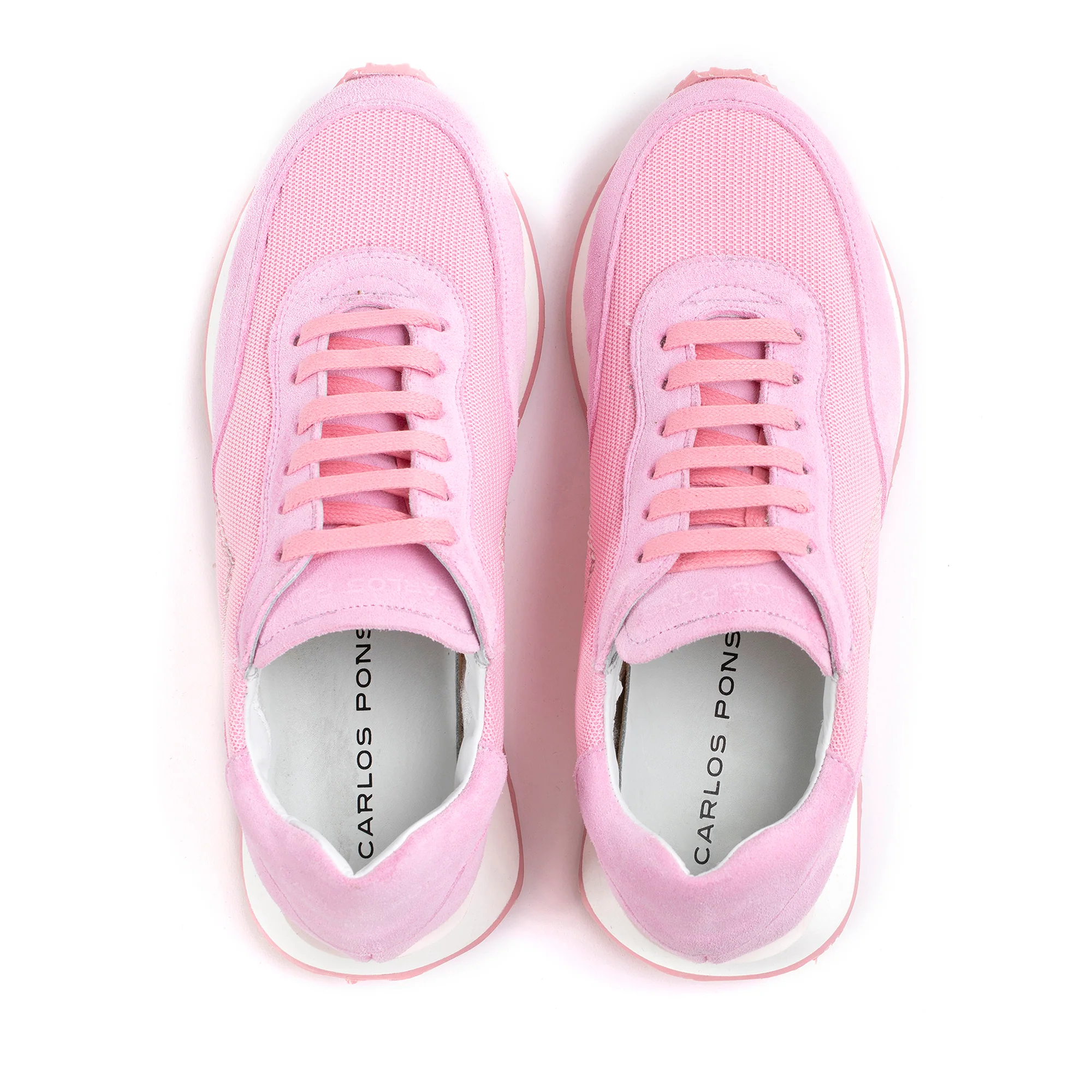 SNEAKER RUNNER VELOUR ROSA - Image 4
