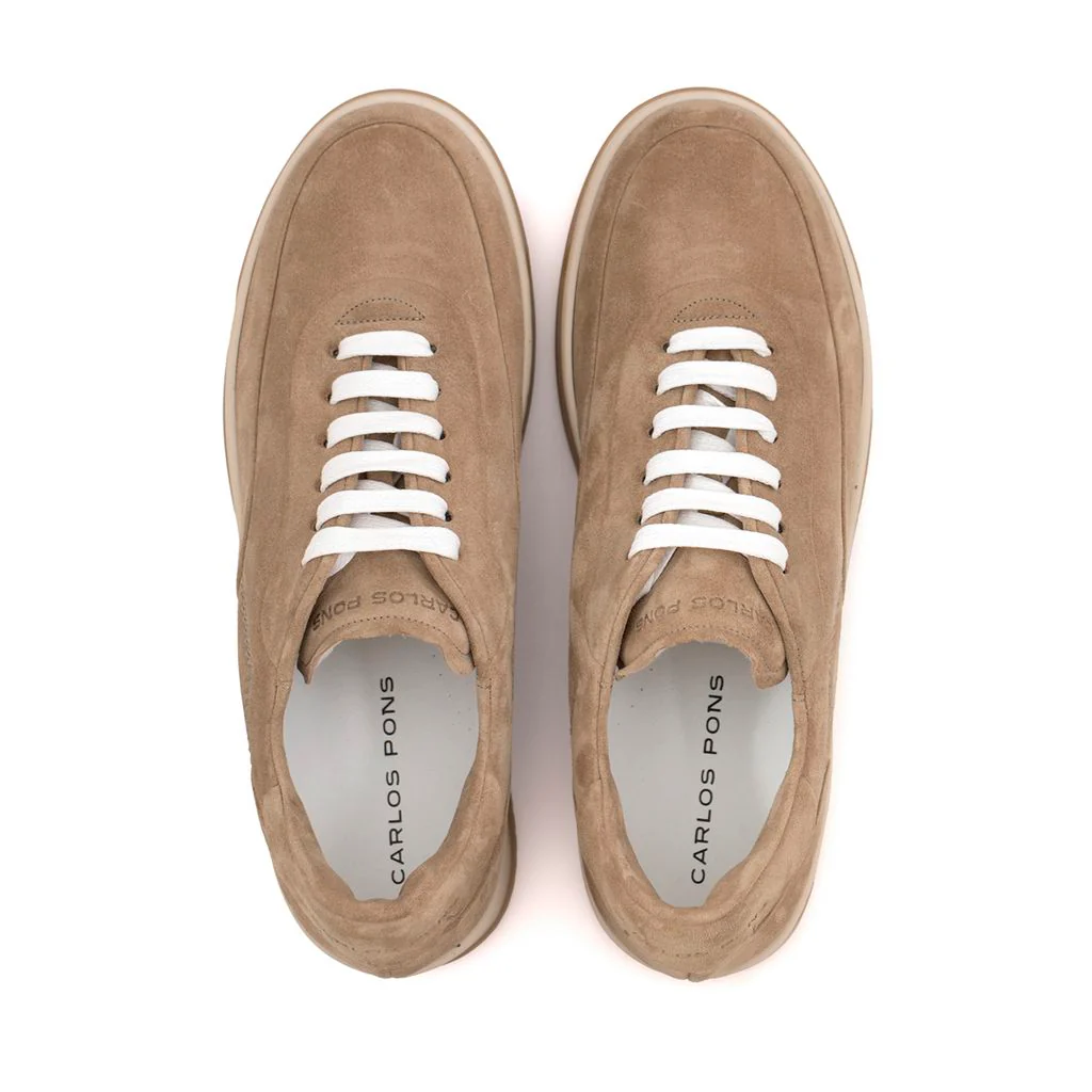 SNEAKER AMBER VELOUR CAMEL - Image 4