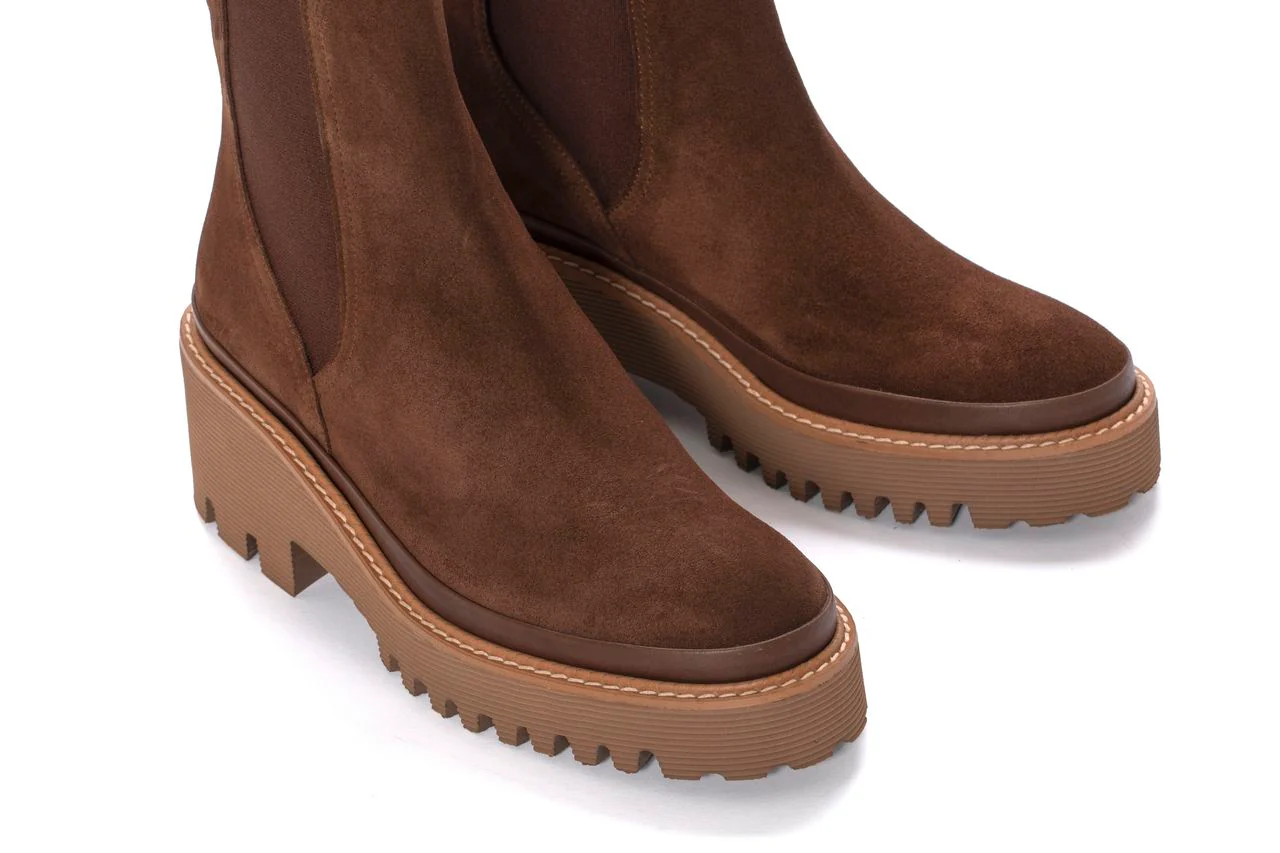 BOTIN PLATAFORMA CARMEN VELOUR EBANO - Image 4