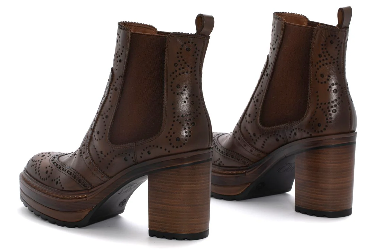 BOTIN TACON OLIVIA BABY CALF CUERO - Image 3