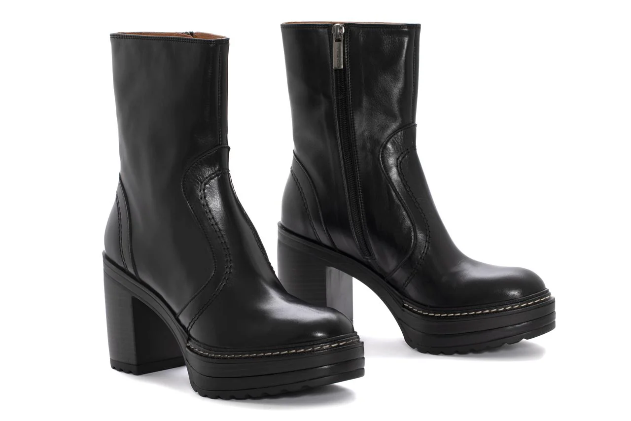 BOTIN TACON OLIVIA PIUMA NEGRO - Image 2