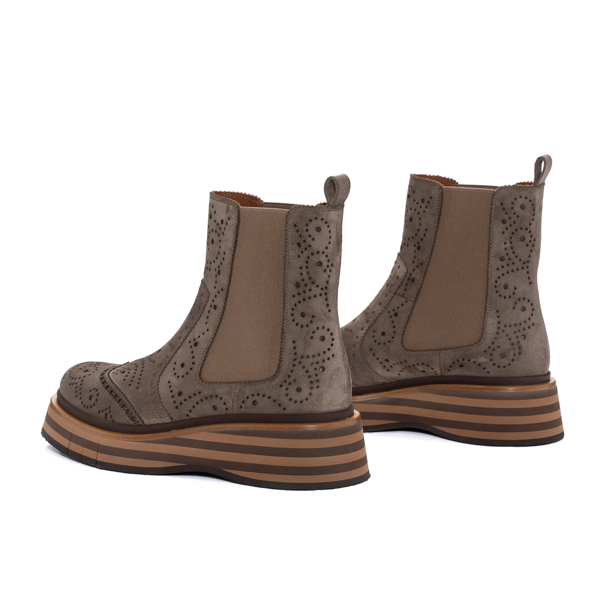 BOTIN PLATAFORMA ALICE VELOUR TOPO - Image 3