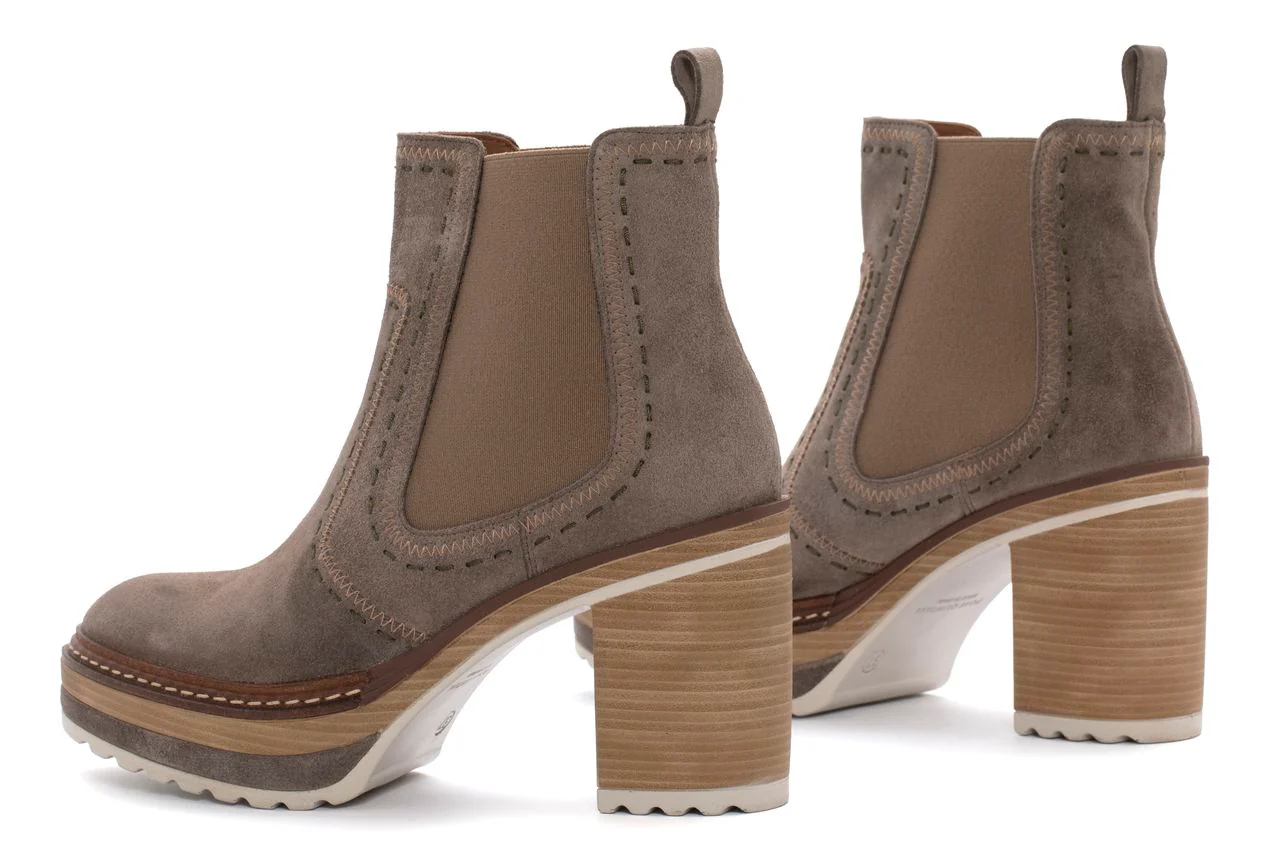 BOTIN TACON OLIVIA VELOUR TOPO - Image 3