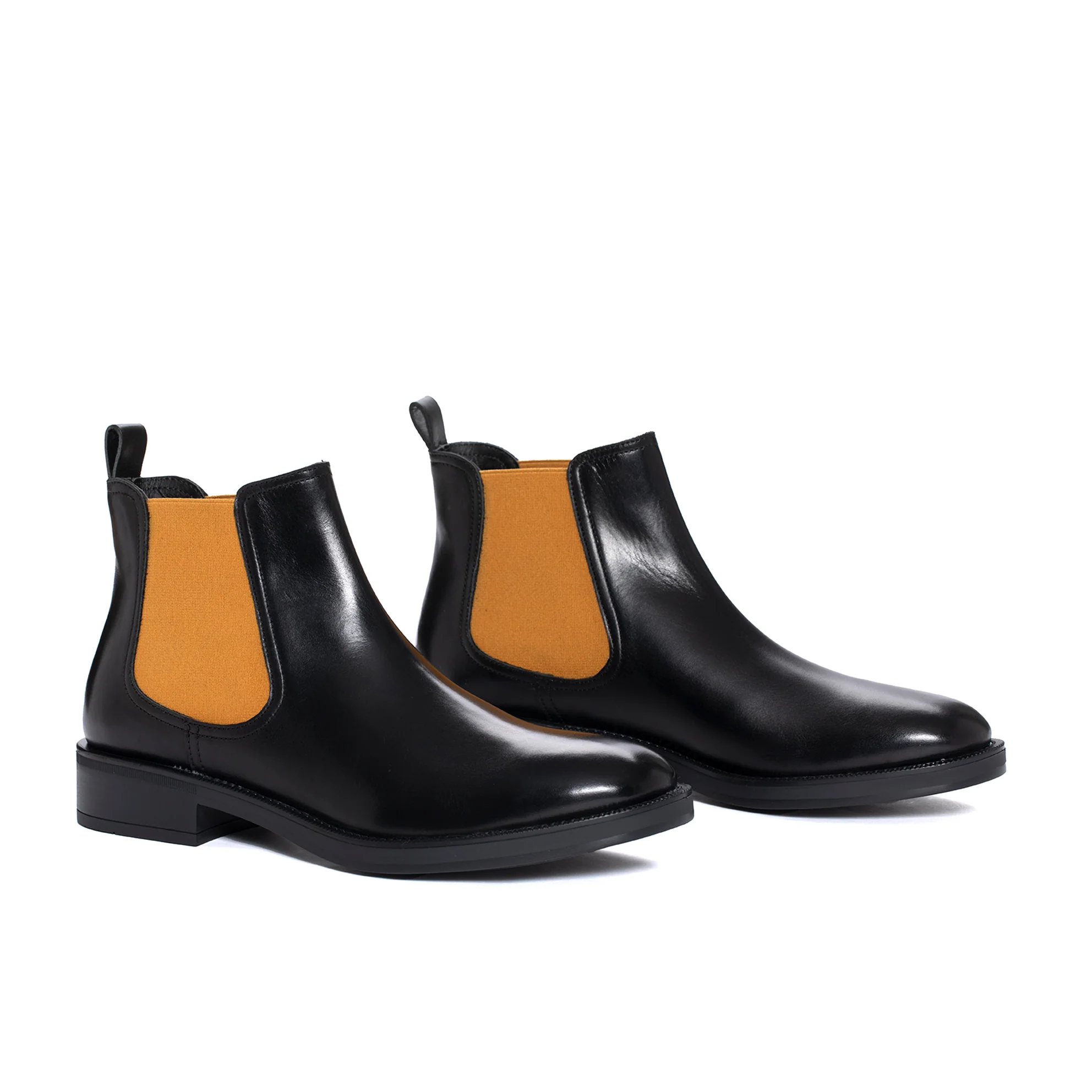 BOTIN PLANO OMEGA NEPAL NEGRO - MOSTAZA - Image 2