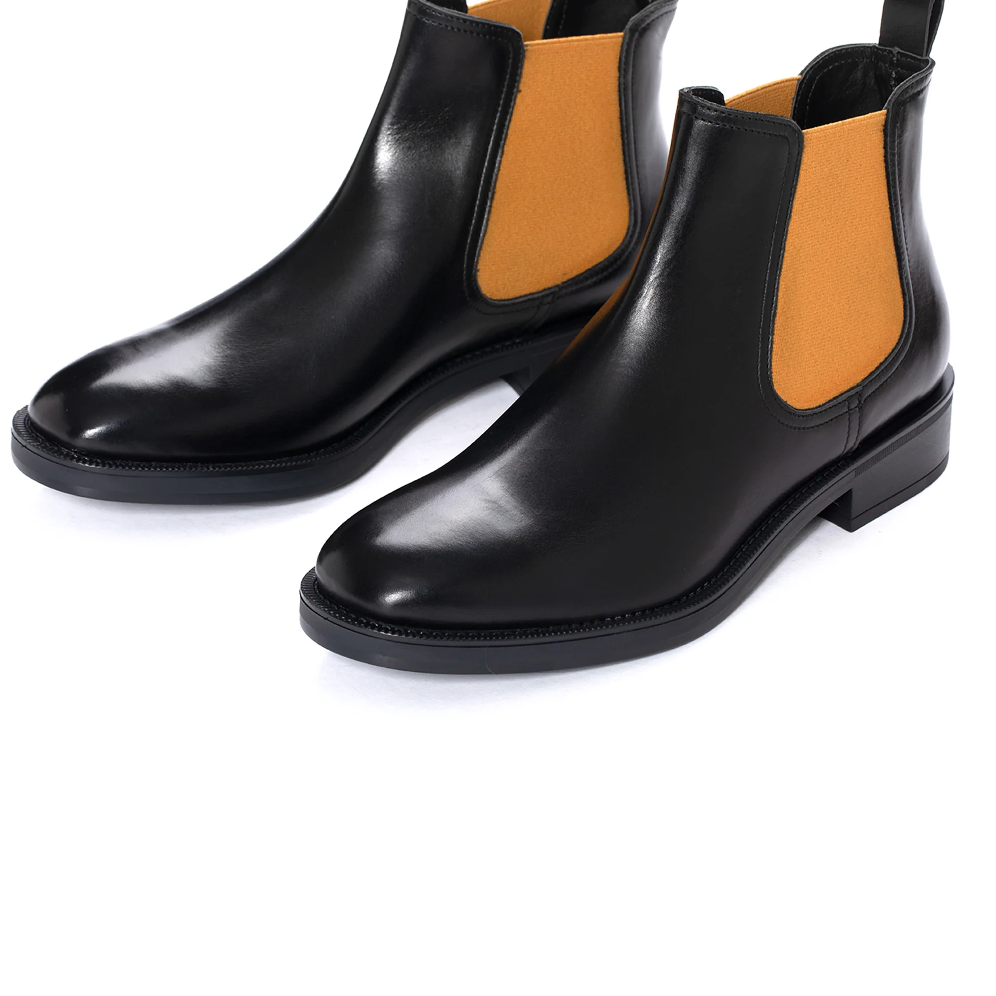 BOTIN PLANO OMEGA NEPAL NEGRO - MOSTAZA - Image 4