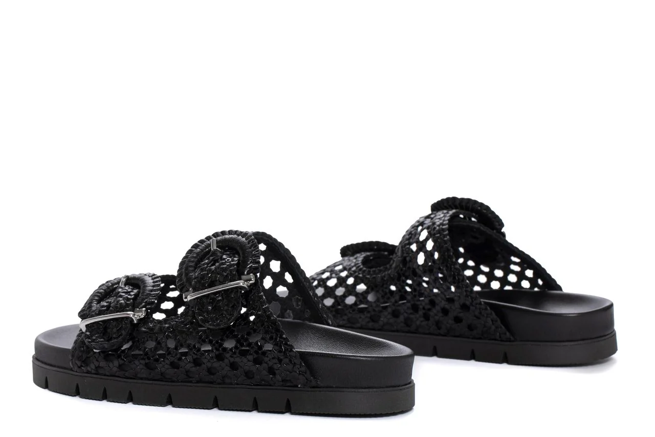 SANDALIA PLANA FUSSBETT CAIMAN NEGRO - Image 3