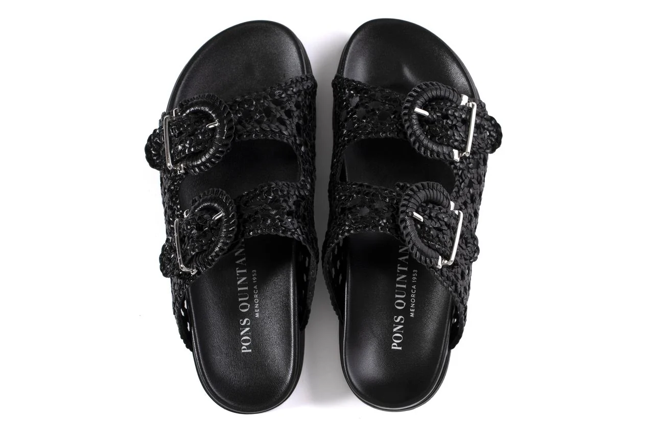 SANDALIA PLANA FUSSBETT CAIMAN NEGRO - Image 4
